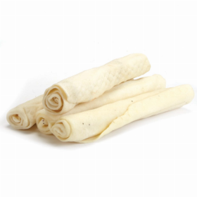 Natural dog rawhide chew sticks, 4 Pk