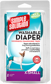 SIMPLE SOLUTION Washable Female Dog Diaper XS 4-8#