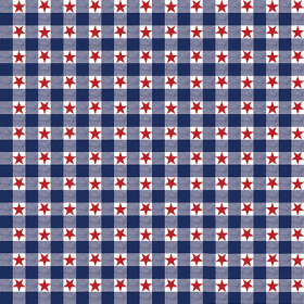 BANDANNA Patriotic Checkers 22" x 22"