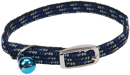 COASTAL Lil Pals Reflective Kitten Collar Blue