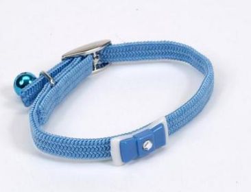 COASTAL Lil Pals Reflective Kitten Collar w/Bow - Lt Blue