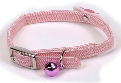 COASTAL Lil Pals Reflective Kitten Collar w/Bow - Pink