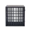 NEW HEAVY DUTY DOG CRATE FURNITURE FOR LARGE DOGS WOOD & STEEL DESIGN DOG CAGE INDOOR & OUTDOOR PET KENNEL 38X30X32INCH PET PLAYPEN WITH COVER METAL D