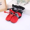 4pcs quality Dog Shoes; Large Pet Waterproof Chihuahua Anti-slip Boots Puppy Cat Socks Botas S/M/L/XL