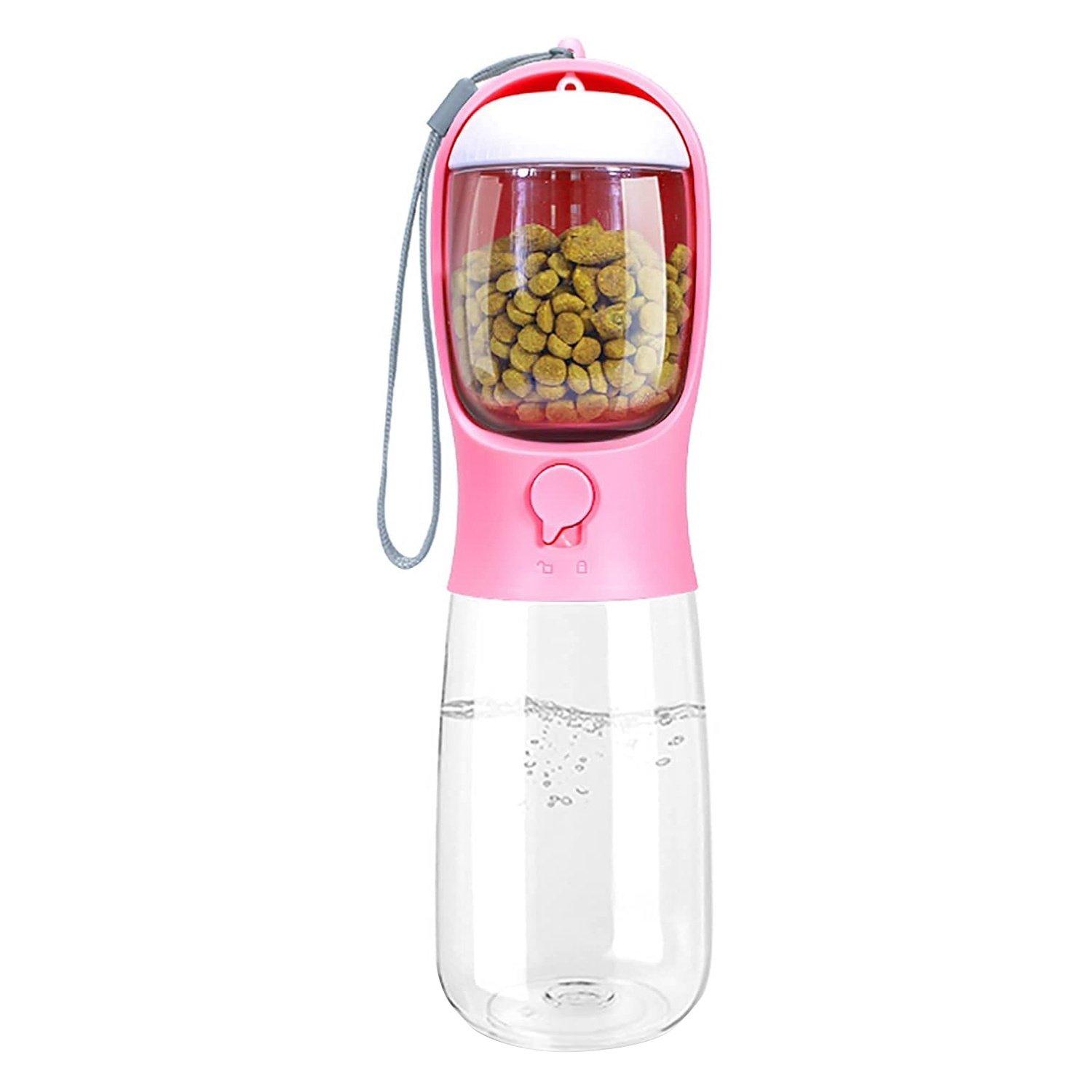18.6OZ Portable Dog Water Bottle Pet Water Dispenser with Detachable Food Container Leak-Proof Lock Design for Dog Walking Traveling Hiking Outdoor Ac 18.6OZ Portable Dog Water Bottle Pet Water Dispenser with Detachable Food Container Leak-Proof Lock Design for Dog Walking Traveling Hiking Outdoor Ac