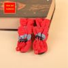 4pcs quality Dog Shoes; Large Pet Waterproof Chihuahua Anti-slip Boots Puppy Cat Socks Botas S/M/L/XL