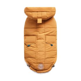 GF Pet Super Puff Parka (Color: Yellow, size: 3XL)