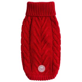 GF Pet Chalet Sweater (Color: Red, size: L)